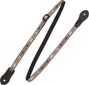 Levy's Leathers .5" Jacquard Weave Mandolin/Ukulele Strap with Dual Leather...  - Picture 1 of 5