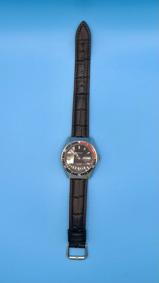 Vintage Mens Bulova 666 Devil Diver Watch 1960s - Image 1 of 4