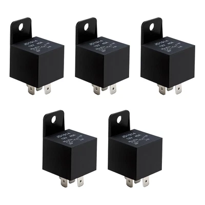 5 Pezzi Relè 5 Pin 12V 40A, Rele per Auto JD2912-1Z, Interruttore Camion Barche  - Immagine 1 di 4
