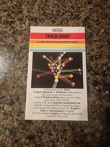 Trick Shot Pool Atari 2600 Authentic Game Manual Only Rare Instructions - Picture 1 of 2
