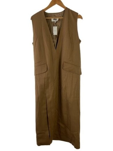 MAISON MARGIELA MM6 Vestito senza maniche 36 Poliestere BEG S32CU0140 S47848