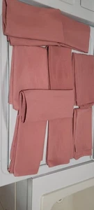 Servietten 9er Set rechteckig mauve Leinen gebraucht - Bild 1 von 2