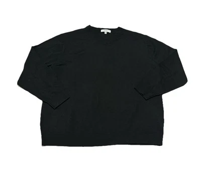 Turnbury Men’s Black V Neck Merino Wool Knit Preppy Pullover Sweater XL - Image 1 of 3