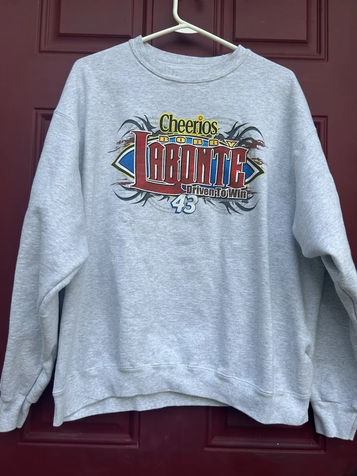 Bobby Labonte 43 Sweatshirt Cheerios Size XL - Image 1 of 4