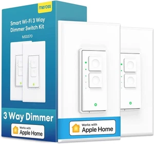 3 Way Smart Dimmer Switch Kit, 3 Way Dimmable Smart Switch 2 Pack - Picture 1 of 7