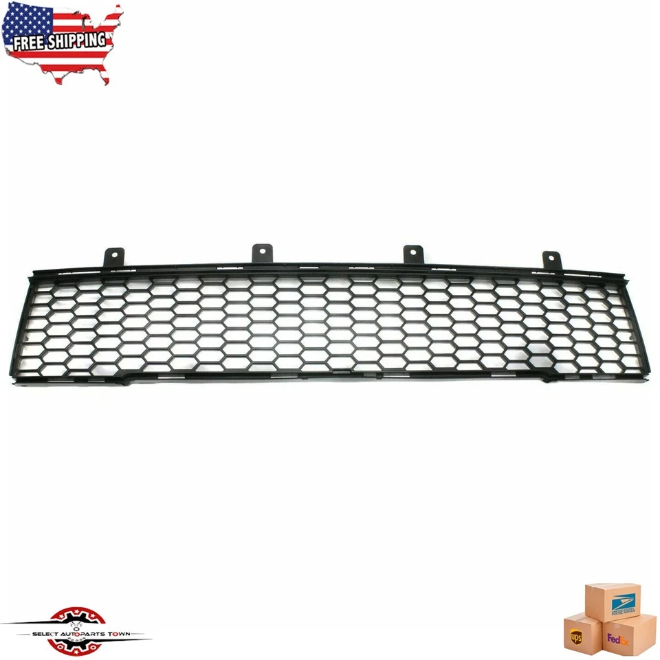 Fits 2012-2017 FIAT 500 2-Door New Front Bumper Grille Gray Plastic FI1036100 - Image 1 of 4