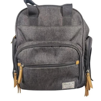 Eddie Bauer Diaper Bag Backpack Gray Unisex Multi Pocket Travel Organizer Tote - Image 1 of 4