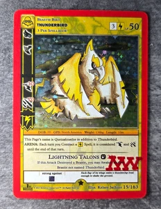 MetaZoo Nightfall: 1st Ed. Thunderbird #15/163 Signed Mike Waddell Full Holo NM - Picture 1 of 2