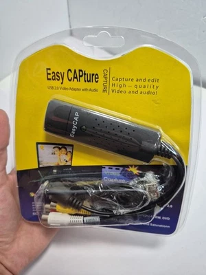 EasyCAP Capture USB 2.0 Video Adapter with Audio Model #DC60 ** BRAND NEW * - Image 1 of 4