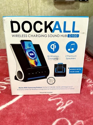 Azpen Dockall D100 - Qi Wireless Charger Sound Hub - Image 1 of 3