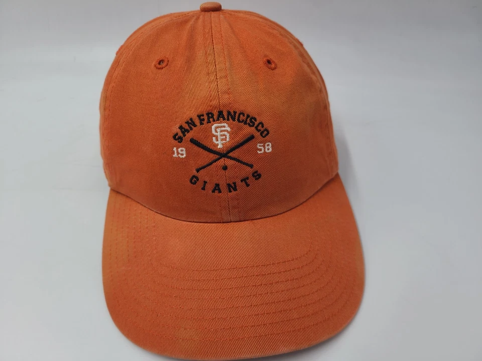 San Francisco Giants Twins Enterprise Distressed Strapback Adjustable Hat Cap - Image 1 of 4