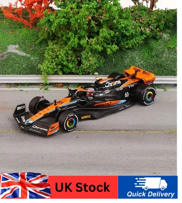 Coche modelo Bburago 1:43 2024 F1 CCA McLaren MCL60 #4 Lando Norris EN caja de exhibición Foto 1 de 4