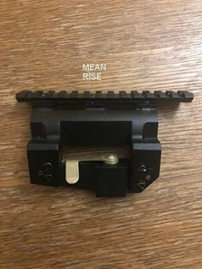 BELOMO BP-02 MEAN RISE POSP SCOPE SIDE MOUNT TO WEAVER RAIL RUSSIAN BP02 ADAPTER - Picture 1 of 2