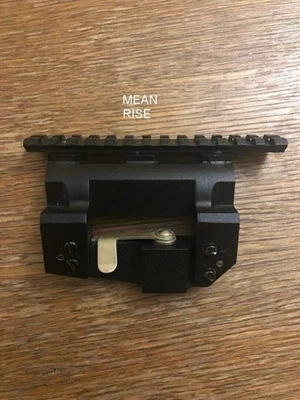 BELOMO BP-02 MEAN RISE POSP SCOPE SIDE MOUNT TO WEAVER RAIL RUSSIAN BP02 ADAPTER - Image 1 of 2