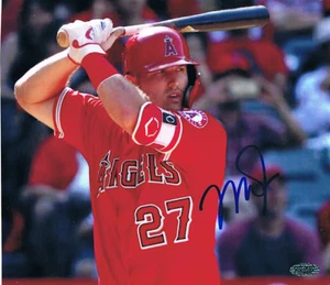 ANAHEIM ANGELS MIKE TROUT SIGNED 9 1/2 X 10 AUTOGRAPHED PHOTO W/COA - Picture 1 of 2