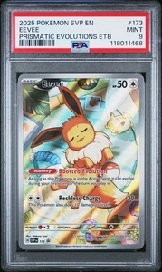 Eevee #173 2025 Pokemon Svp En-Sv Black Star Promo PSA 9 b - Picture 1 of 2