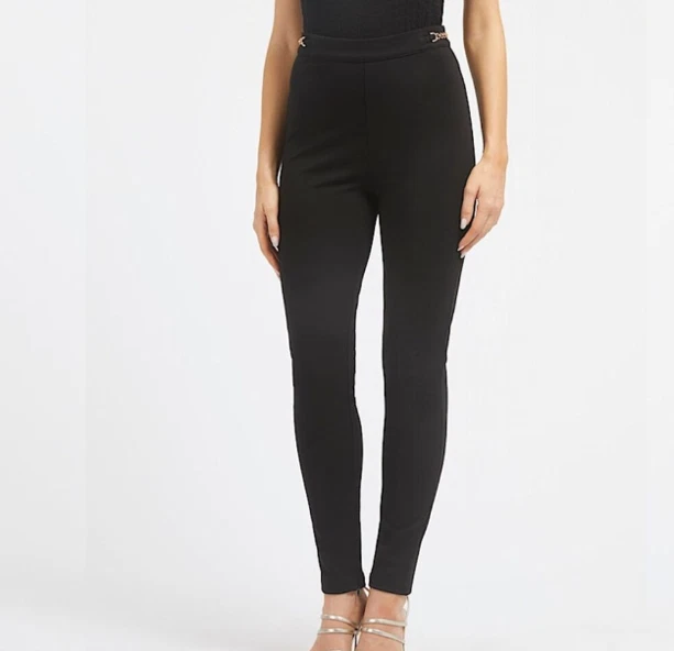 Leggings Mujer Guess Viscosa Slim Cintura Alta W3BB38KBJP2 JBLK Negro - Imagen 1 de 3