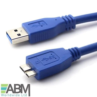 External Hard Drive Lead HDD Micro USB 3.0 Cable Data Charging Super Speed Lot - Image 1 of 4