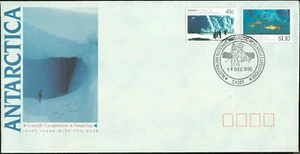 ANTARCTICA SCIENCE JOINT ISSUE DEFUNCT USSR  AUSTRALIAN ANTARCTIC TERRITORY FDC+ - Picture 1 of 3