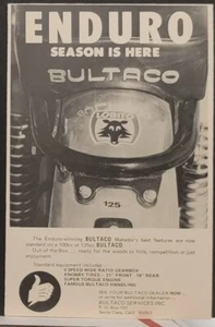 1969 Bultaco Lobito 5 Speed Super Torque Original Motorcycle Print Ad - Picture 1 of 1