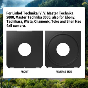 2Pcs Center Hole Lens Board Copal #0 für Linhof Wista Shen Hao Ebony Technika - Picture 1 of 11