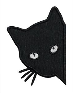 2pcs/lot Gothic Cat Sew Iron On Patch Embroidery Sewing DIY Halloween Appliqu UN
