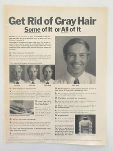 Grecian Formula 16 Vintage 1973 Print Ad - Picture 1 of 1