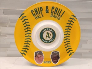 Oakland A's Athletics Chip Hale Chili Davis Platte Tablett Runde Dipschale 2014 SGA - Bild 1 von 11
