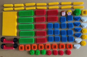 Vintage Playskool 73 Stickle Bricks & Tub - Picture 1 of 7