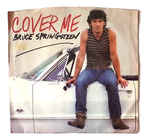 BRUCE SPRINGSTEEN: COVER ME - JERSEY GIRL 45 RPM 1984 Columbia Records - Picture 1 of 4
