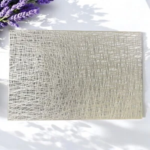 Z0082 Silber Tischset Netz, wunderschön, Luxus, High-Class, japanischer Stil - Bild 1 von 5