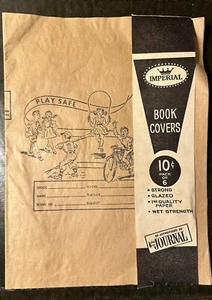 VTG New Old StockPack Of 6 Imperial Paper School Book Covers 1950s Scrapbooking - Picture 1 of 5
