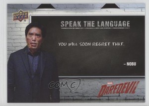 2018 Upper Deck Marvel Daredevil Seasons 1 & 2 Speak the Language Nobu 4z8