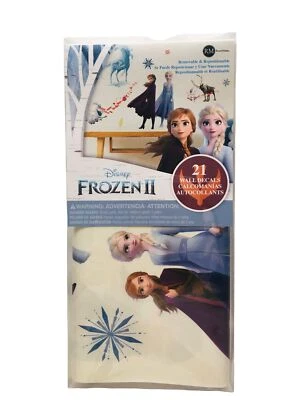 21 calcomanías de pared extraíbles Room Mate Disney Frozen II Reina Elsa Anna NUEVO HG014 Foto 1 de 4