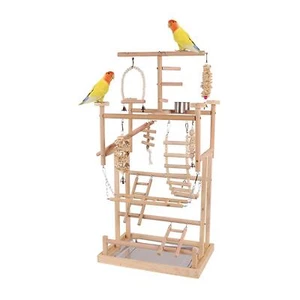 Bird Playground Bird Activity Parrot Playground for Budgie Finches Cockatiel - Picture 1 of 7