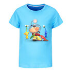 New Kids Gaming Pikmin T shirt  Casual Short Sleeves T-Shirts Cotton Shirt Tops 