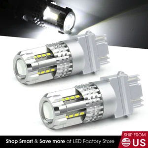 Nuevas bombillas LED de alta potencia 3157/3156 blancas luz de señal de giro - Imagen 1 de 7