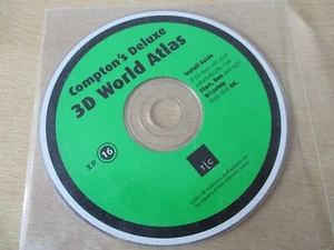 Comptons Deluxe 3D World Atlas 2001 CD-ROM,TLC Software, XP16, TIME Computers  - Picture 1 of 1