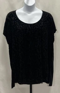 Ava & VIV women's size 4X blouse with velour print. - Picture 1 of 7