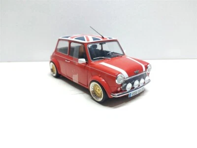 Mini Cooper 1.3i Sport Pack Tuning Rosso del 1997 - 1/18 Artigianale base Solido - Immagine 1 di 4