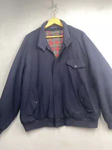 Brooks Brothers Coat Men’s Size 44R Wool & Alpaca Dark Blue Lined Full Zip - Picture 1 of 5