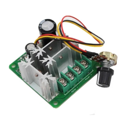 15A 6V-90V Pulse Width Modulator PWM Stepless DC Motor Speed Controller US - Image 1 of 4