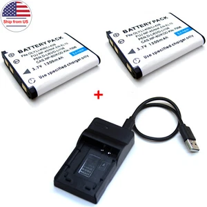 Battery / Charger For NP-45 Fujifilm FinePix XP120 XP130 XP140 Z10fd Z20fd Z33WP - Picture 1 of 7