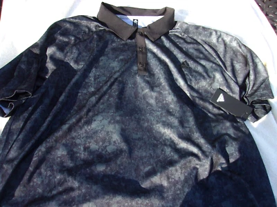 Nuevo con etiquetas Adidas Polo, Hombre L, XL, 2XL, Camuflaje Negro, Poliéster, Cuello Punta, $65 Foto 1 de 4