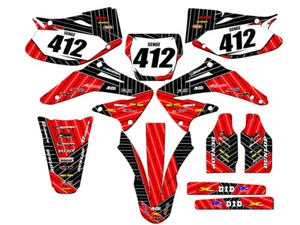 2002-2004 CRF 450 R RACE SERIES Red Senge Graphics Kit Compatible with Honda - Picture 1 of 10