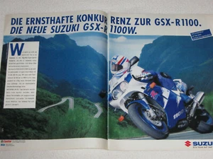 Suzuki GSX-R 1100 W Reklame Werbung Werbeanzeige 1993 - Bild 1 von 1