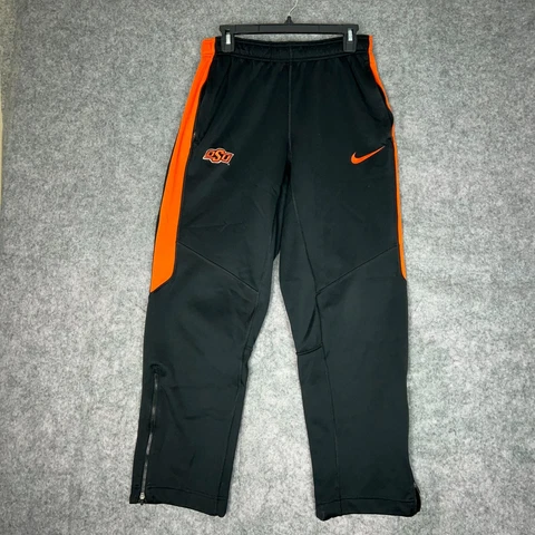 Oklahoma State Cowboys Nike Mens Sweatpants Small Black Orange NCAA Football Cover
