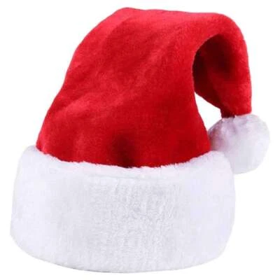 Navidad Adultos Niños Santa Sombrero Hogar Cálido Felpa Navidad Gorra Juegos con disfraces Sombreros Foto 1 de 4