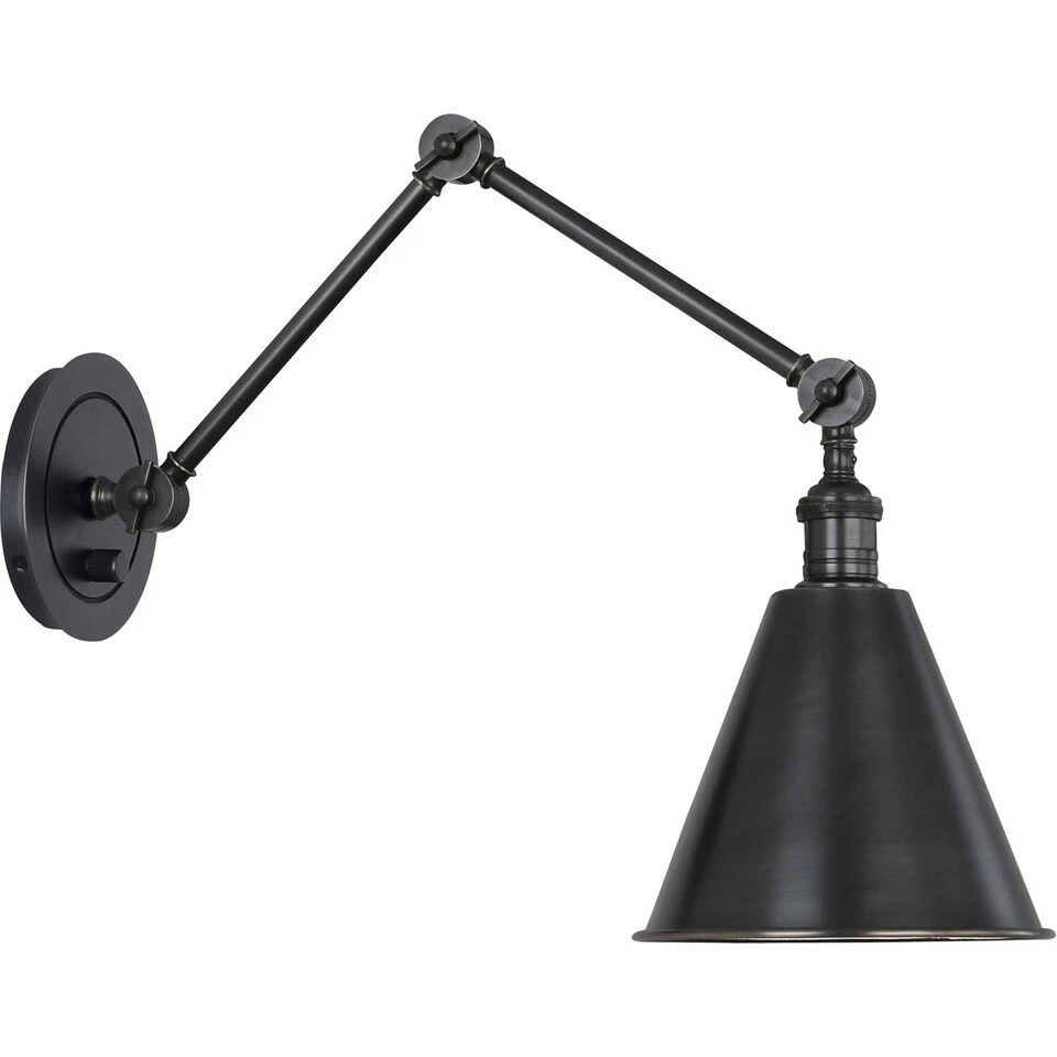 Robert Abbey Z2418 Alloy Wall Sconce Light Deep Patina Bronze 8" Deep New in Box - Image 1 of 1