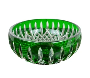 Waterford Crystal Araglin Prestige 7” cuenco verde esmeralda - descontinuado - sin caja - Imagen 1 de 13